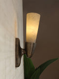 Opal Alabaster Twist Wall Sconce