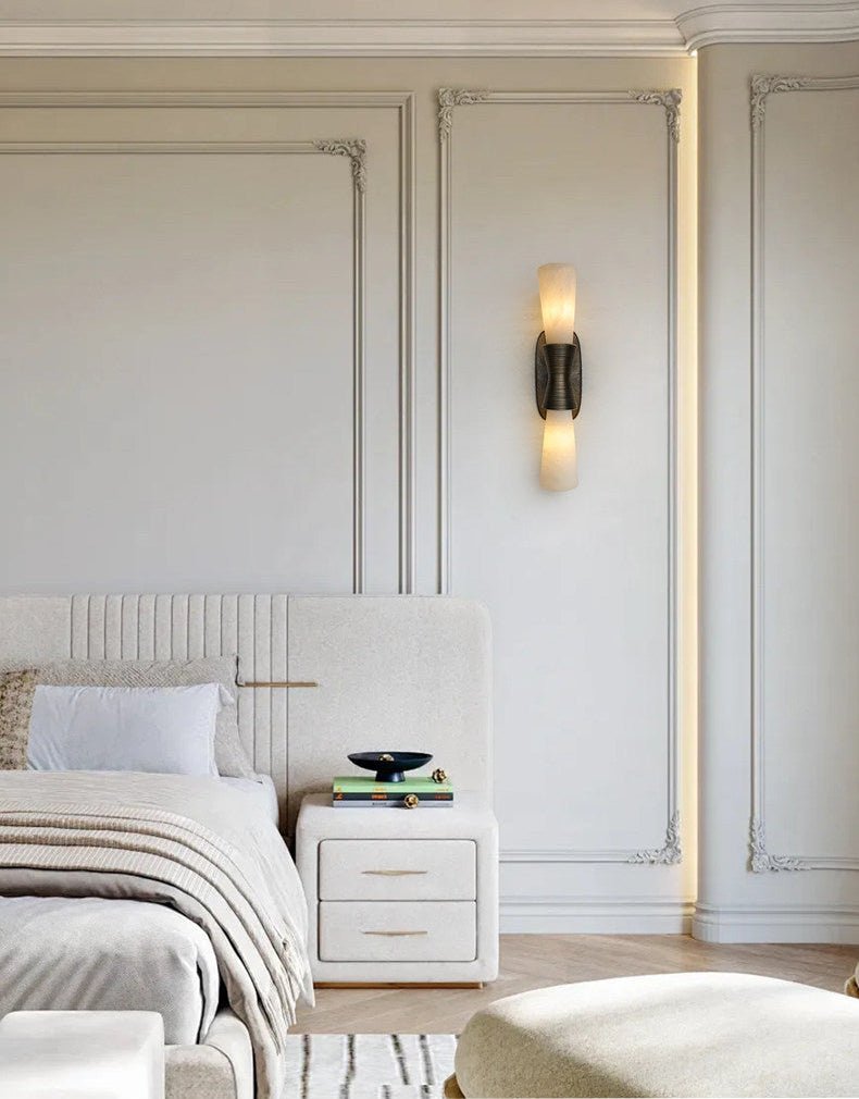 Opal Alabaster Twist Wall Sconce
