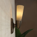 Opal Alabaster Twist Wall Sconce