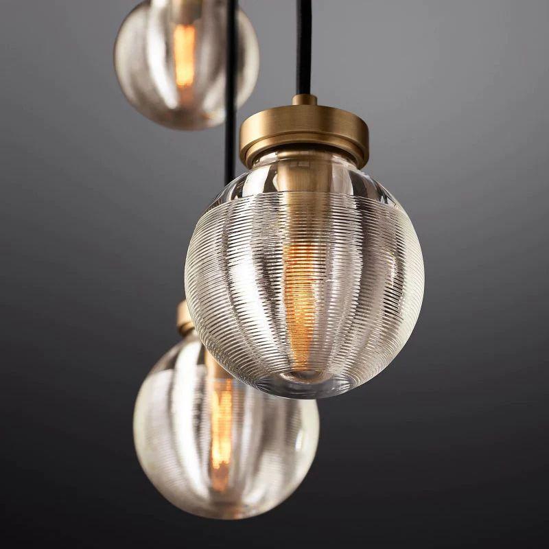 Pearl Rectangle Chandelier 36" For Dining Room Kitchen - King Lamps