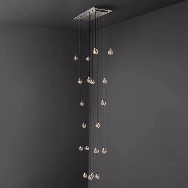Pearl Rectangle Chandelier 54" For Kitchen Island Dining Room - King Lamps
