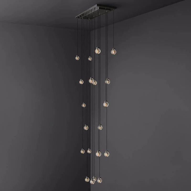 Pearl Rectangle Chandelier 54" For Kitchen Island Dining Room - King Lamps