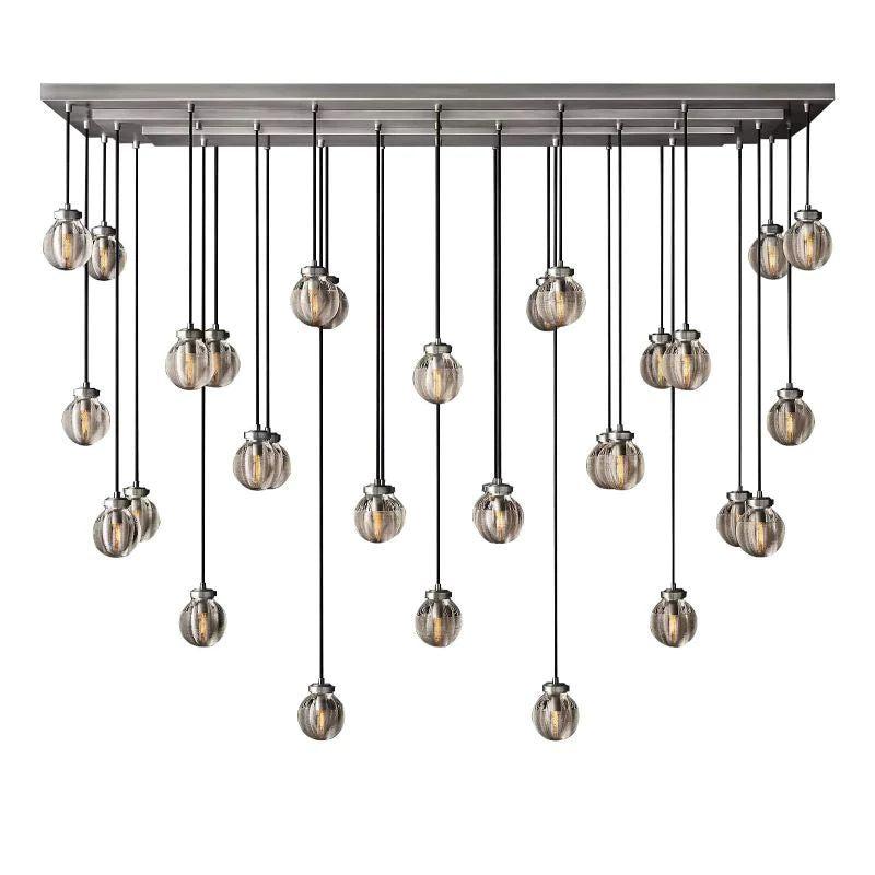 Pearl Rectangle Chandelier 72" - King Lamps