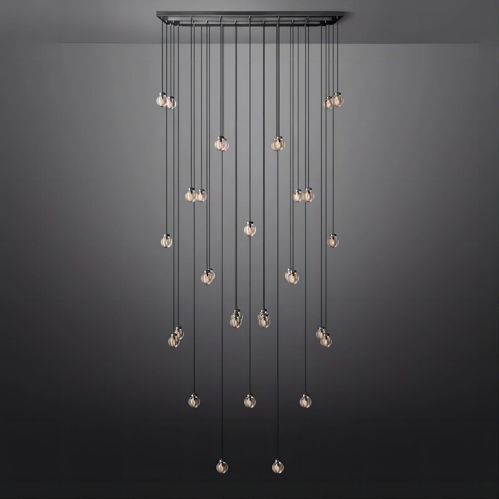 Pearl Rectangle Chandelier 72" - King Lamps