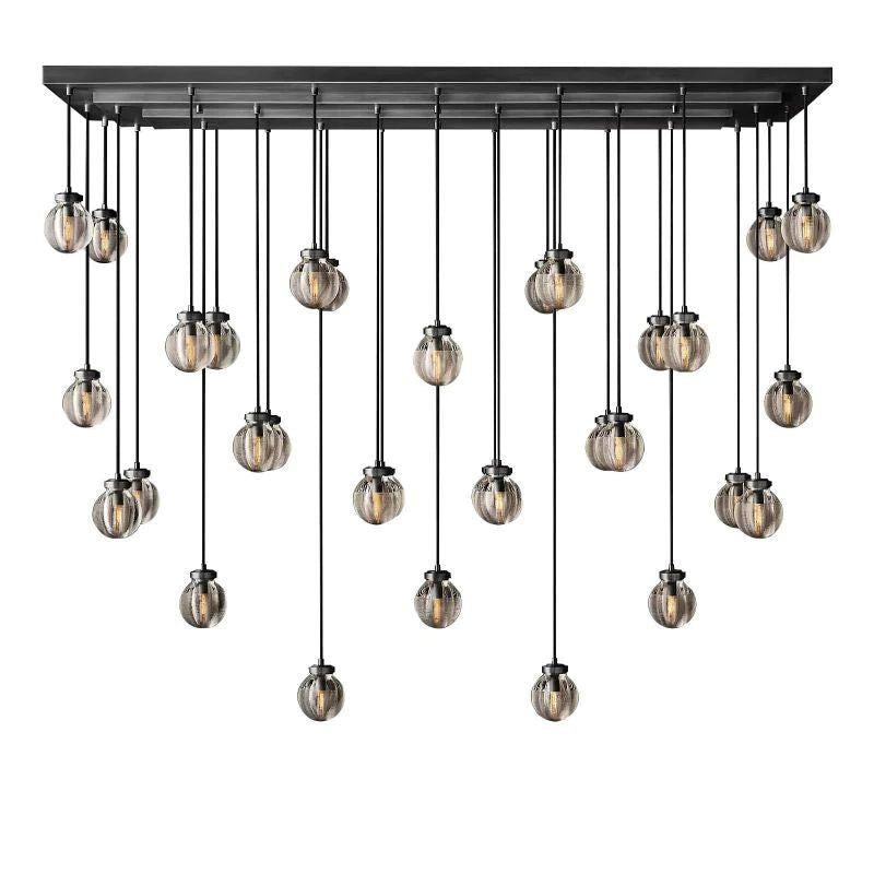 Pearl Rectangle Chandelier 72" - King Lamps