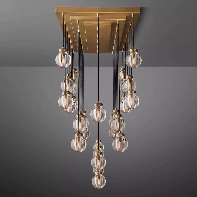 Pearl Rectangle Chandelier 72" - King Lamps