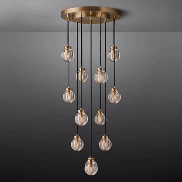 Pearl Round Chandelier 22" - King Lamps
