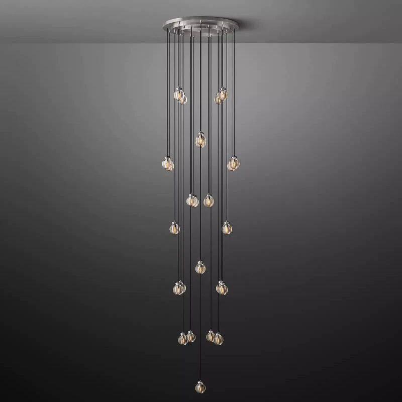 Pearl Round Chandelier 38" - King Lamps