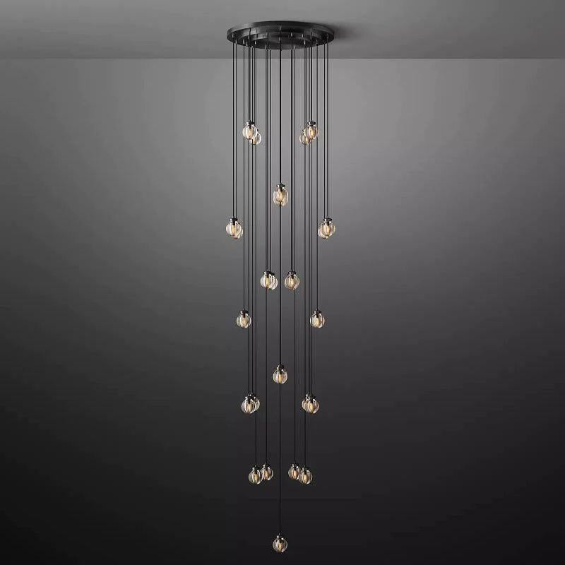 Pearl Round Chandelier 38" - King Lamps