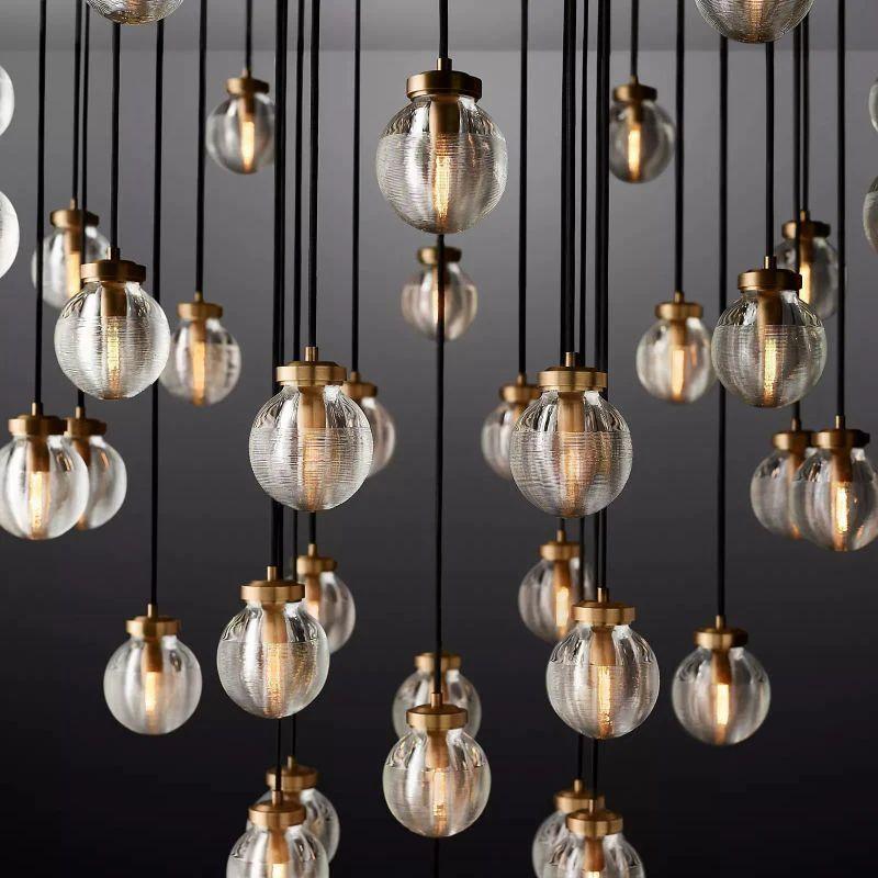 Pearl Round Chandelier 48" - King Lamps