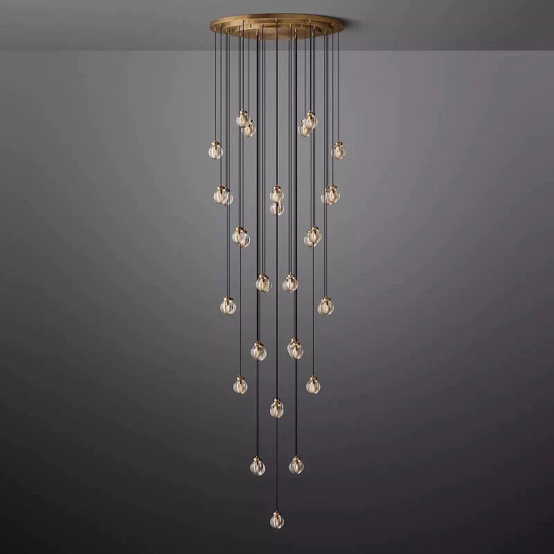 Pearl Round Chandelier 48" - King Lamps