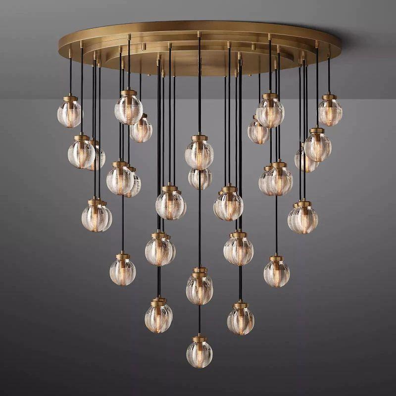 Pearl Round Chandelier 48" - King Lamps