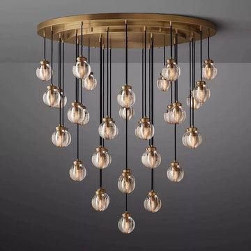 Pearl Round Chandelier 48" - King Lamps