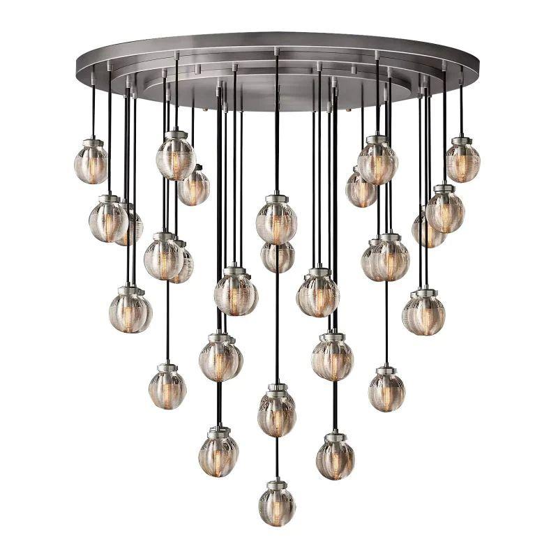 Pearl Round Chandelier 48" - King Lamps