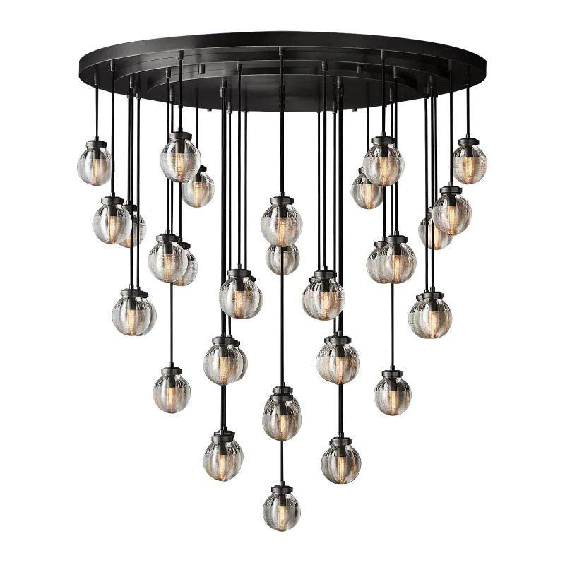 Pearl Round Chandelier 48" - King Lamps
