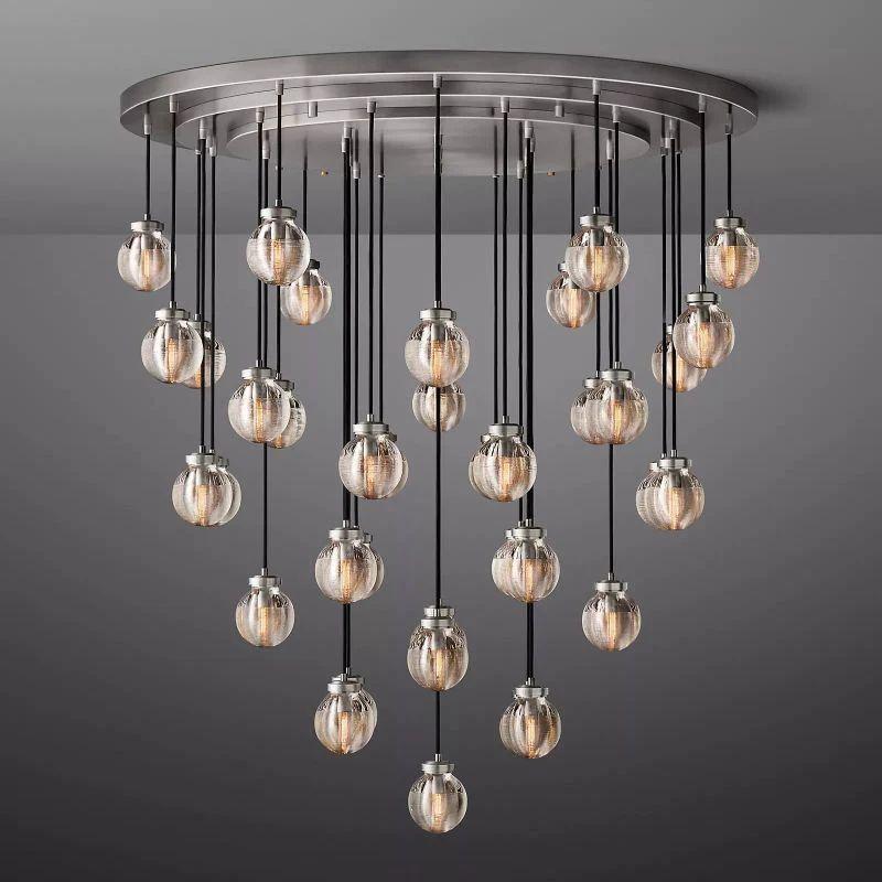 Pearl Round Chandelier 48" - King Lamps