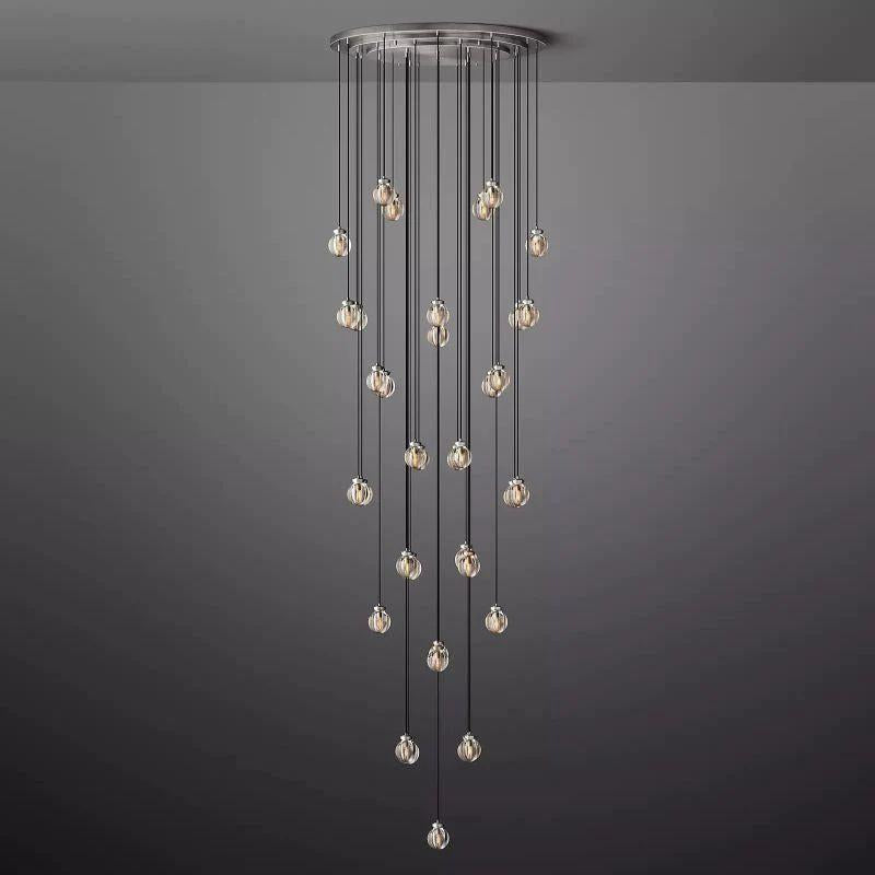 Pearl Round Chandelier 48" - King Lamps