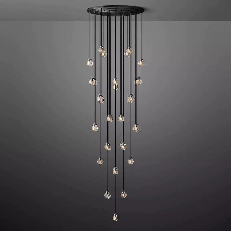 Pearl Round Chandelier 48" - King Lamps