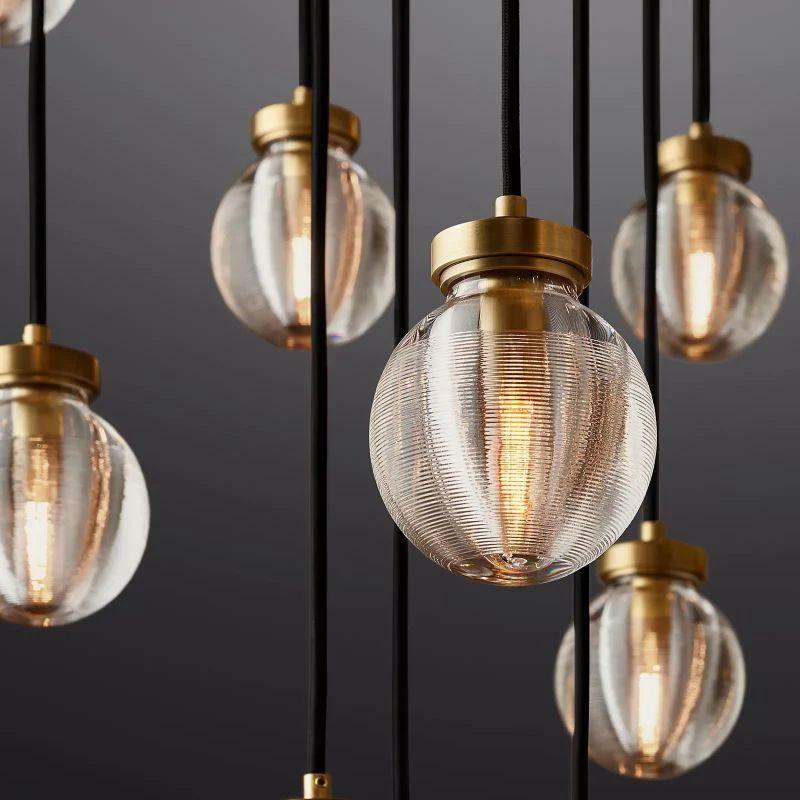 Pearl Round Chandelier 60" For Living Room Dining Room - King Lamps