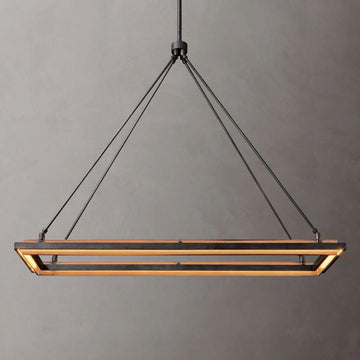 Peralta Rectangular Chandelier 48"/62" - King Lamps