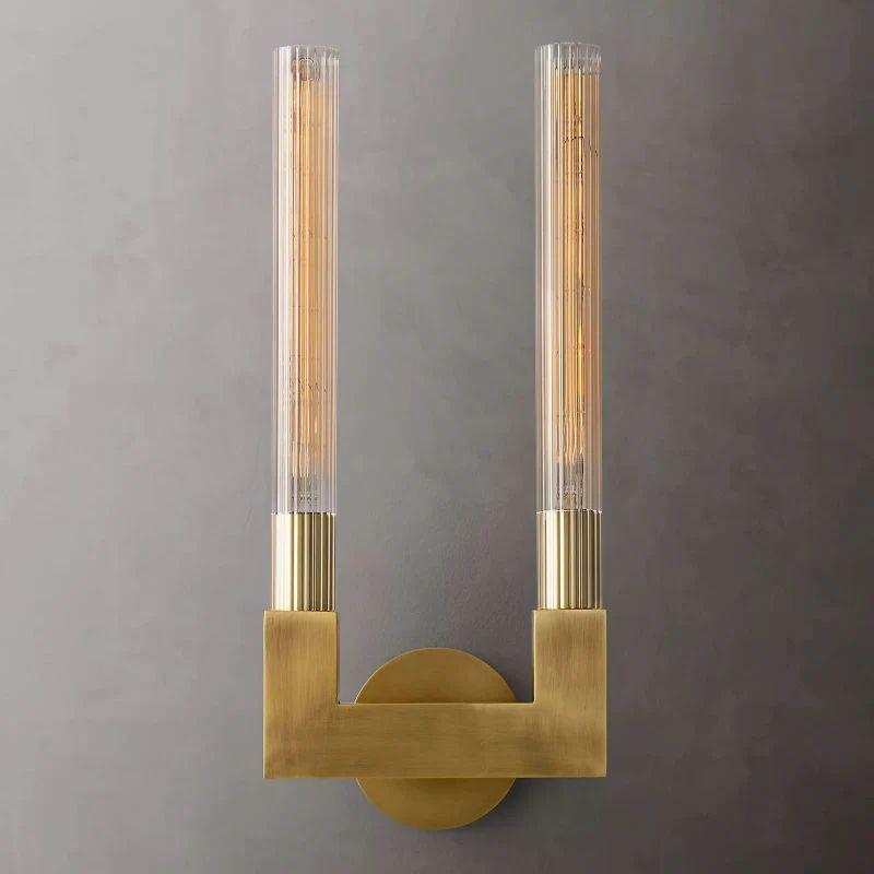 Cannel Glass Double Wall Sconce - King Lamps