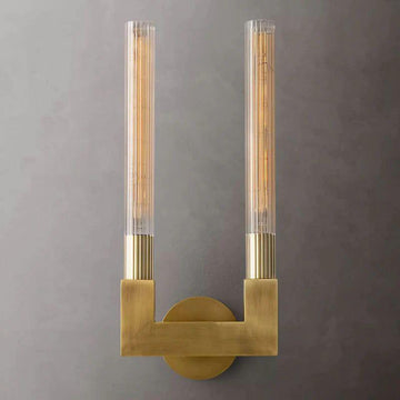 Cannel Glass Double Wall Sconce - King Lamps