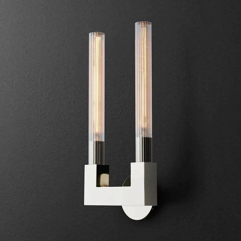 Cannel Glass Double Wall Sconce - King Lamps
