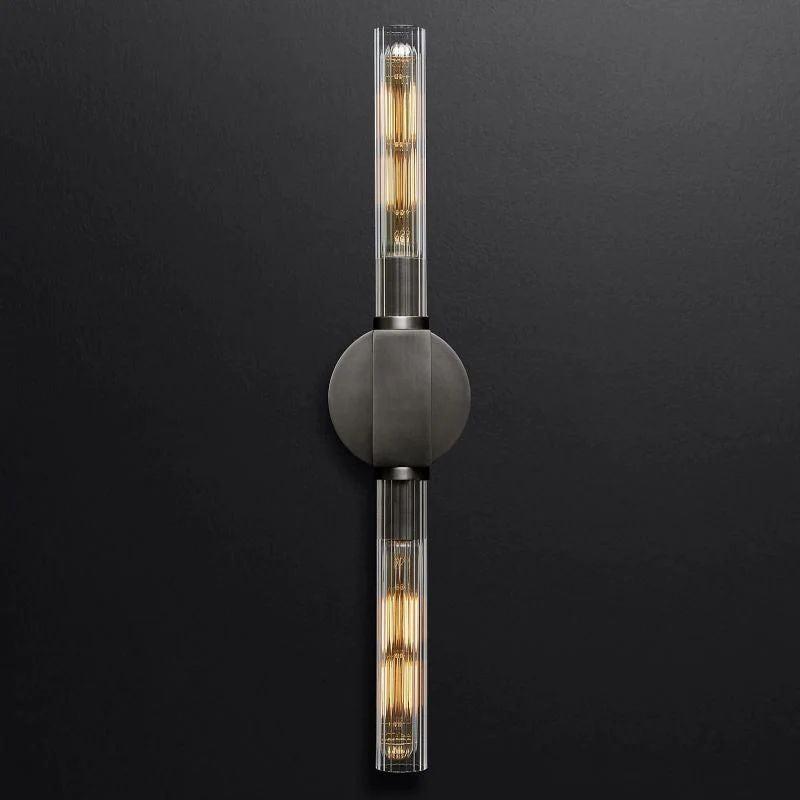 Cannel Glass Linear Wall Sconce - King Lamps
