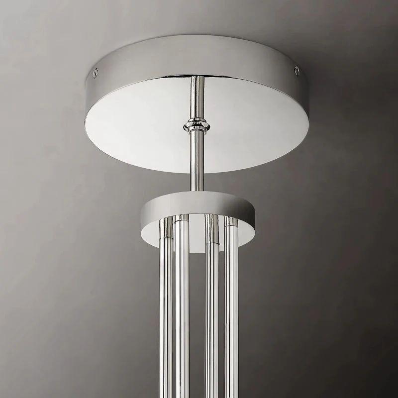 Cannel Glass Round Chandelier 36" - King Lamps