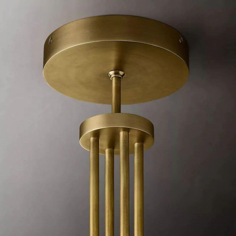 Cannel Glass Round Chandelier 36" - King Lamps
