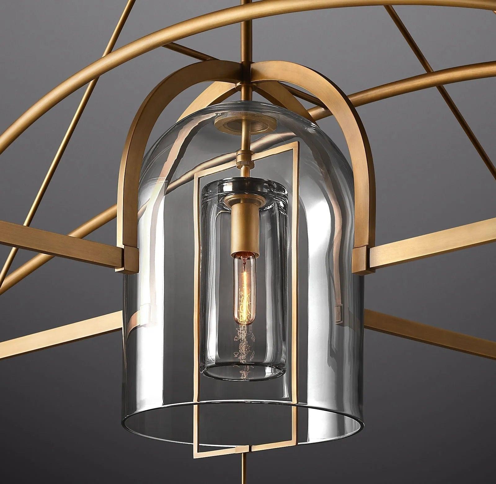 Fulcrum Round Chandelier 61" 5-Lights - King Lamps