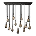 Rain Glass Modern Rectangular Chandelier 54