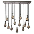 Rain Glass Modern Rectangular Chandelier 54