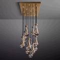 Rain Glass Modern Rectangular Chandelier 54