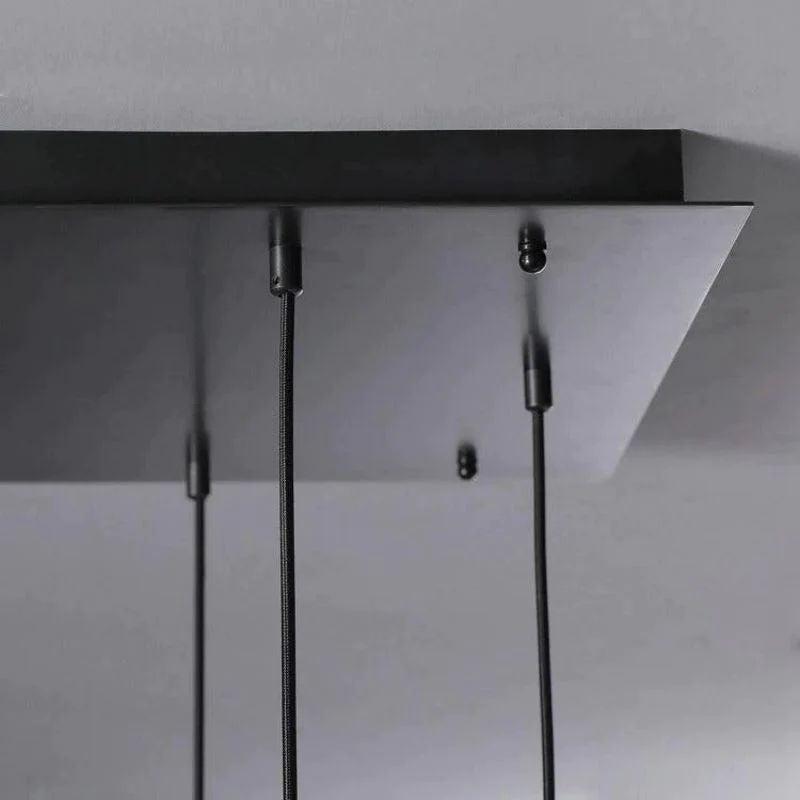 Rain Glass Modern Rectangular Chandelier 54" - King Lamps