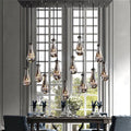 Rain Glass Modern Rectangular Chandelier 54