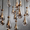 Rain Glass Modern Rectangular Chandelier 54