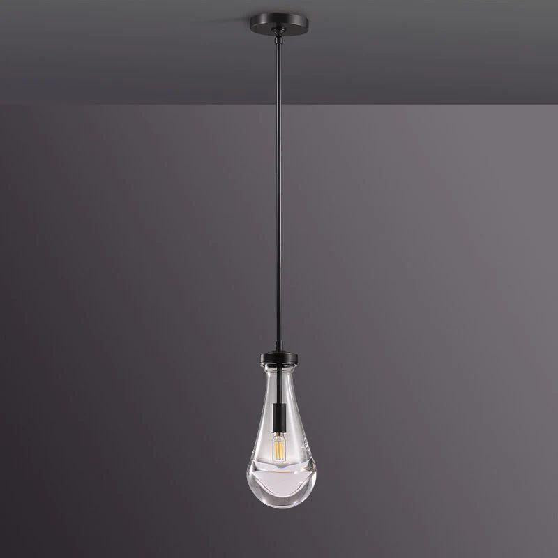 Rain Glass Pendant Rod - King Lamps