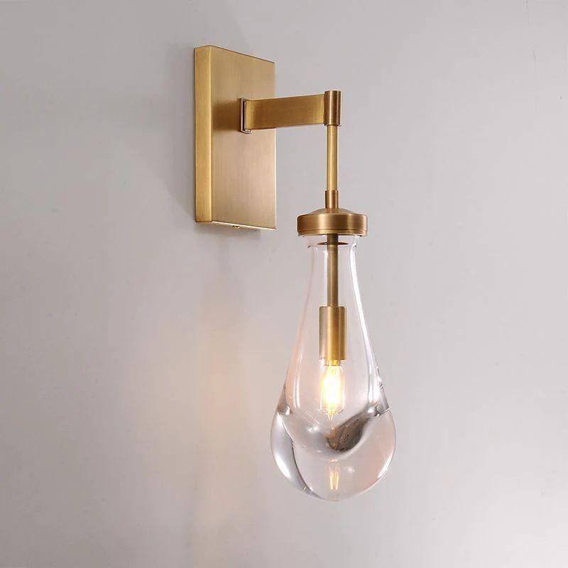 Rain Glass Wall Sconce Rod - King Lamps