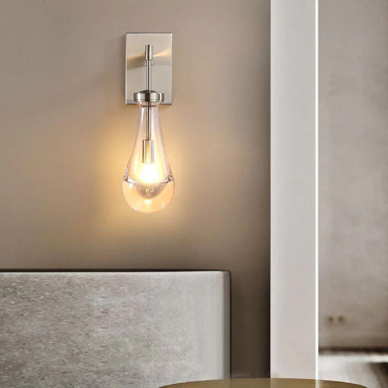 Rain Glass Wall Sconce Rod - King Lamps