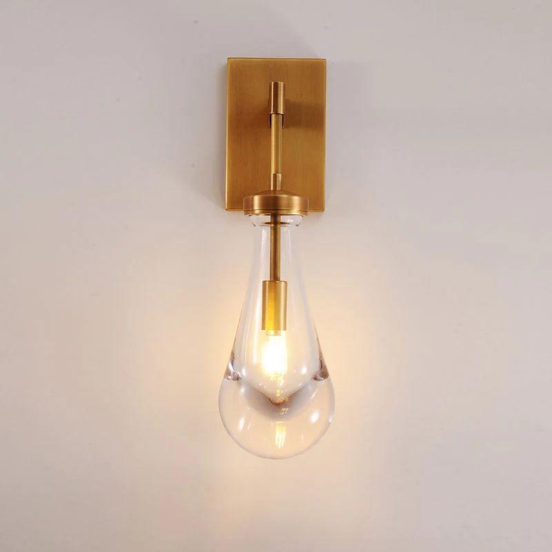 Rain Glass Wall Sconce Rod - King Lamps