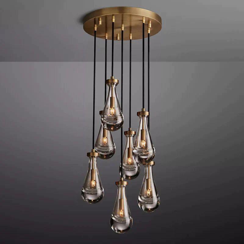 Rain Modern Round Chandelier 18" - King Lamps