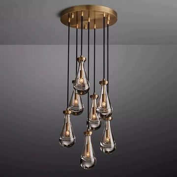 Rain Modern Round Chandelier 18" - King Lamps
