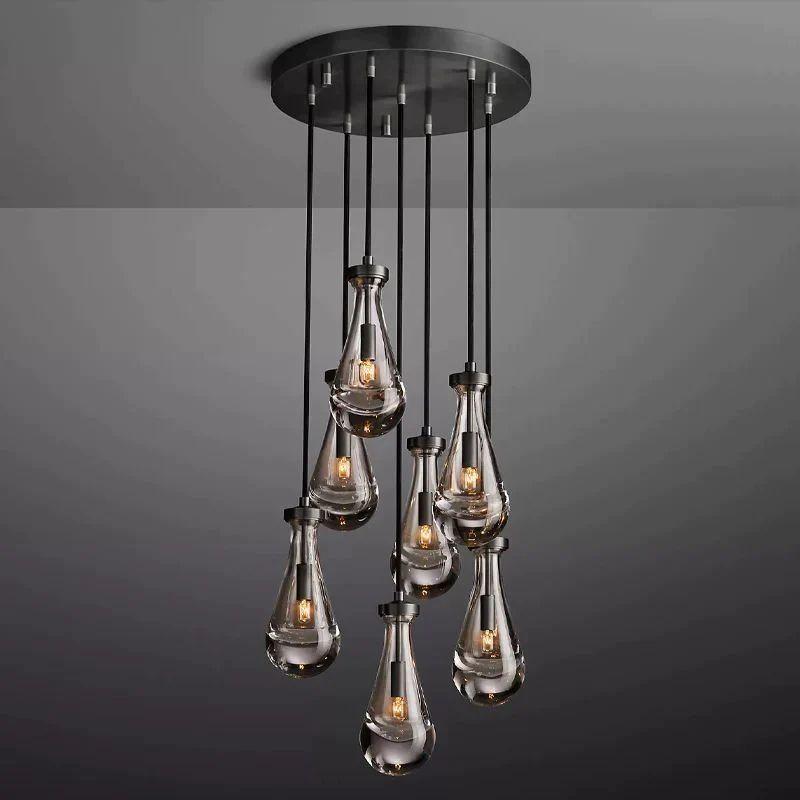 Rain Modern Round Chandelier 18" - King Lamps