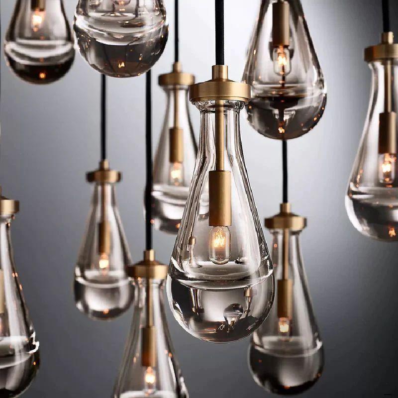 Rain Modern Round Chandelier 18" - King Lamps