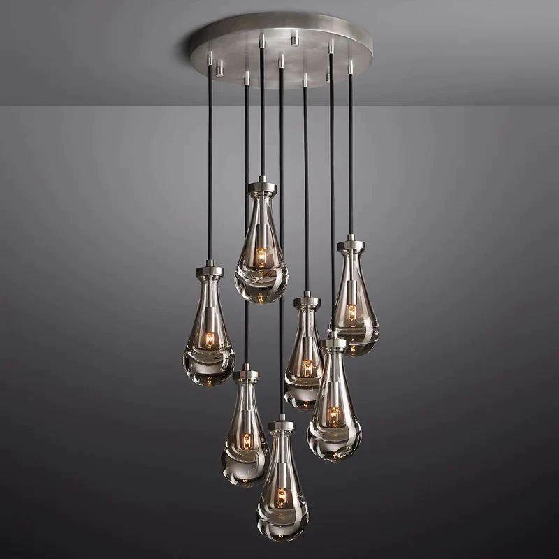 Rain Modern Round Chandelier 18" - King Lamps