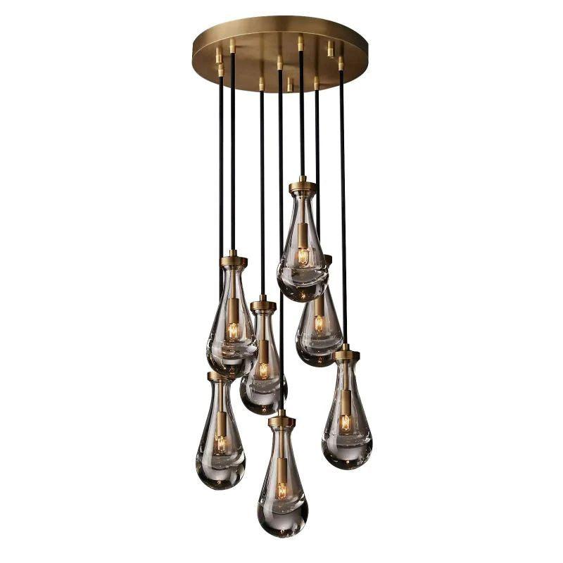 Rain Modern Round Chandelier 18" - King Lamps