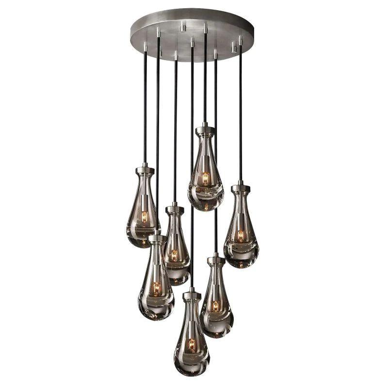 Rain Modern Round Chandelier 18" - King Lamps