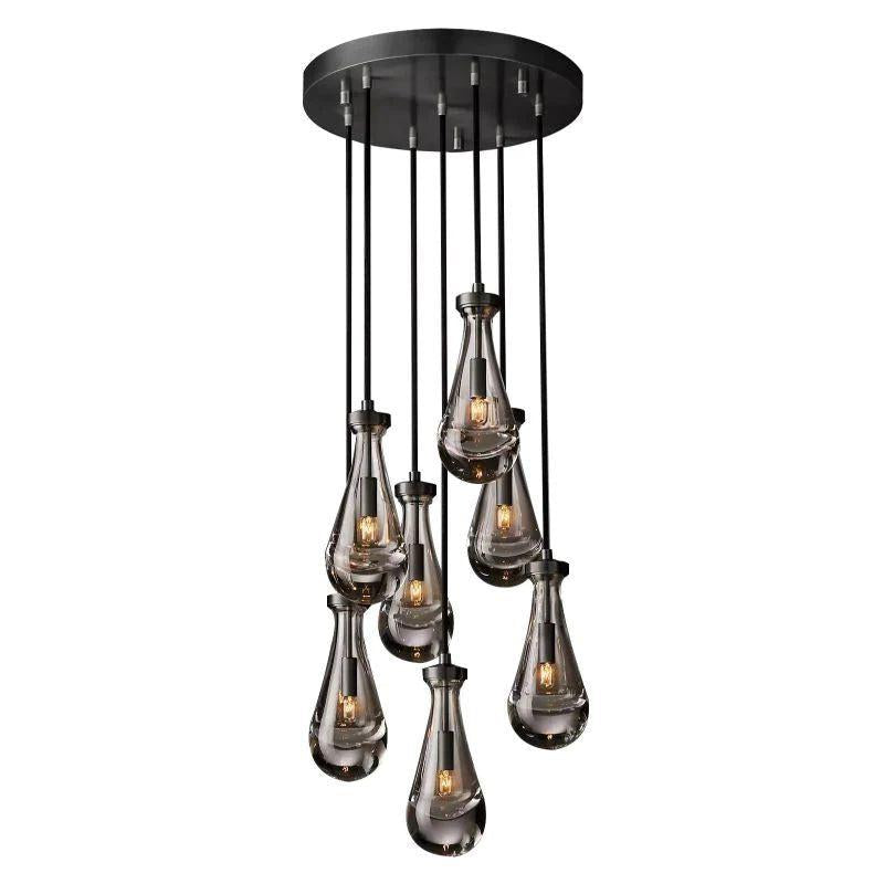 Rain Modern Round Chandelier 18" - King Lamps