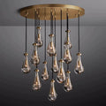 Rain Modern Round Glass Chandelier 36